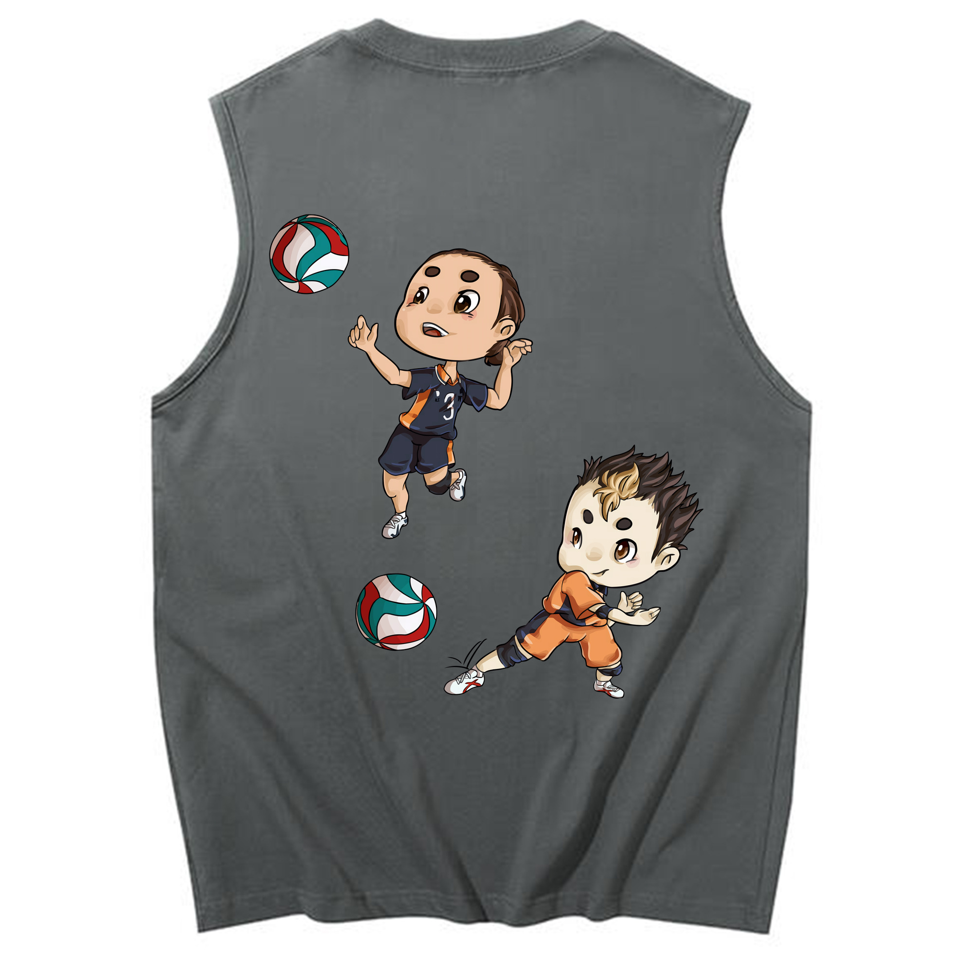 （画像用） ハイキュー!! Haikyu!! コットン100％タンクトップ（背面プリント）